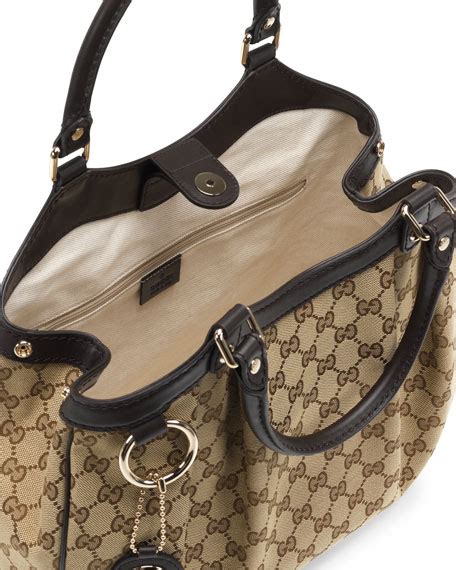 gucci sukey medium original gg canvas tote cocoa|Gucci Original GG Canvas Sukey Tote QFB1FK0EWB255 .